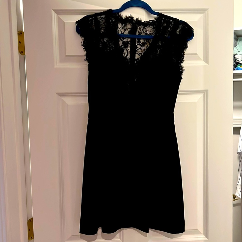 BCBGeneration black dress with lace detailing